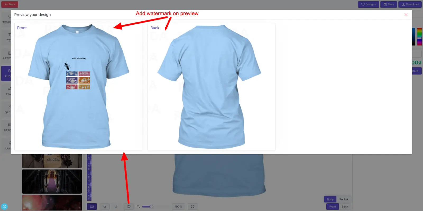 preview watermark